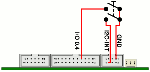 Taster-Anschluss, zweipolig