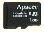 Apacer microSD-Karte, SLC, 1 GB