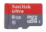 SanDisk Ultra microSD-Karte, 8 GB