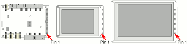 TFT-Anschluss / Pin 1